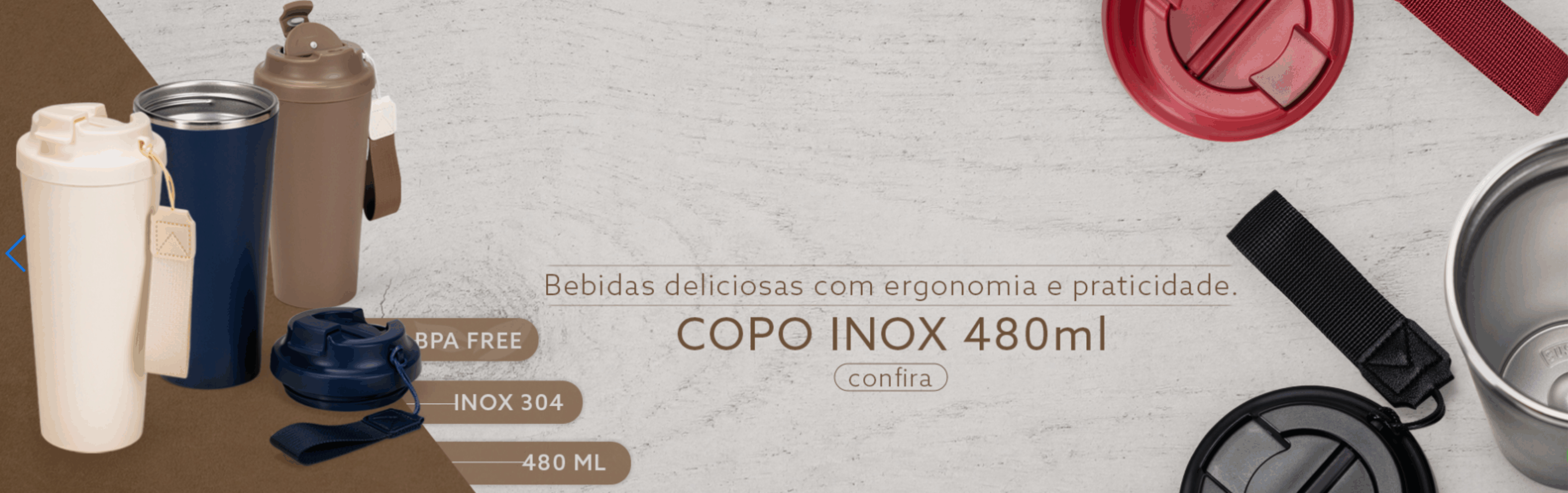 Sua bebida com ergonomia e praticidade.